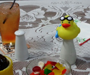 Having a quacking good time at the GHAC Christmas dinner.